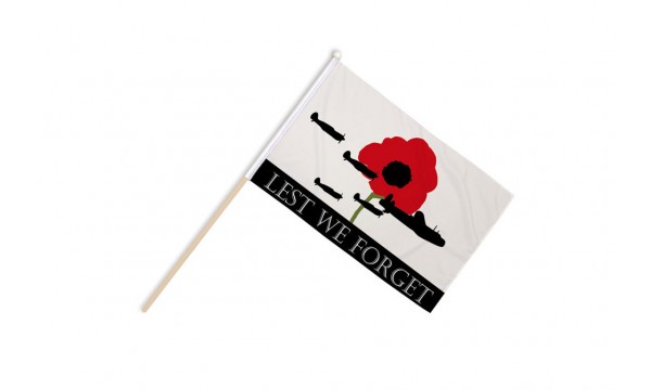 Lest We Forget (RAF) Hand Flags
